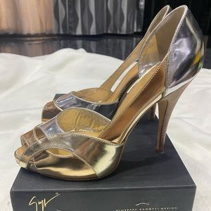 Giuseppe Zanotti Pumps Gold and Silver Size 39